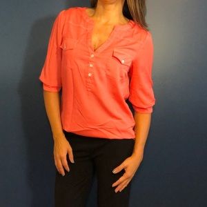 🎀 lightweight Coral 3/4 sleeve 🎀